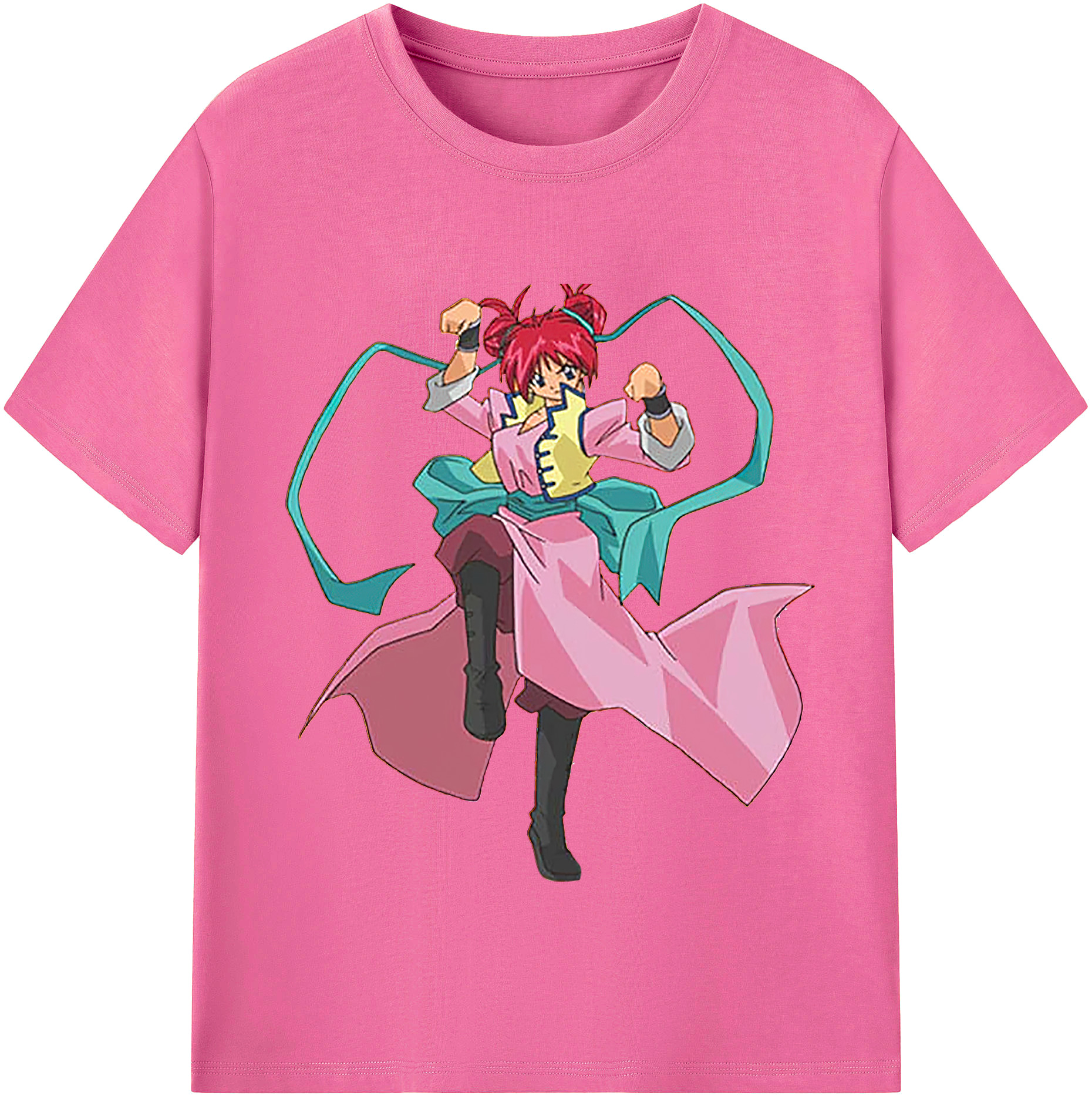 （画像用） 遊☆戯☆王 Yu-Gi-Oh! レディースカジュアルプリントTシャツ（綿100％）